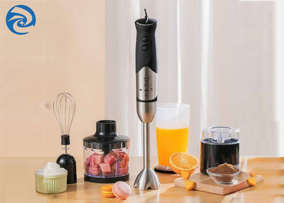 400W 500ml เครื่องผสมอาหารมือถือ 304 สแตนเลส 2 ความเร็ว