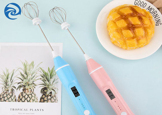 0.5A เครื่องผสมอาหารแบบตั้งพื้น 1200mAh เครื่องตีฟองนมแบบชาร์จ USB ได้