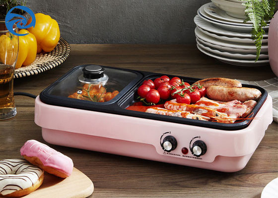 1700W เตาย่างไฟฟ้า Griddles Skillets 420x230x100mm