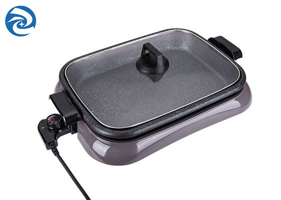 เตาย่างไฟฟ้า 1600W Griddles Skillets ขอบป้องกันการลวก