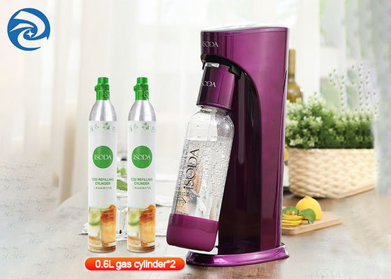 เครื่องทำโซดาโฮมเมด 0.6L สีม่วง 180mmx115mmx400mm