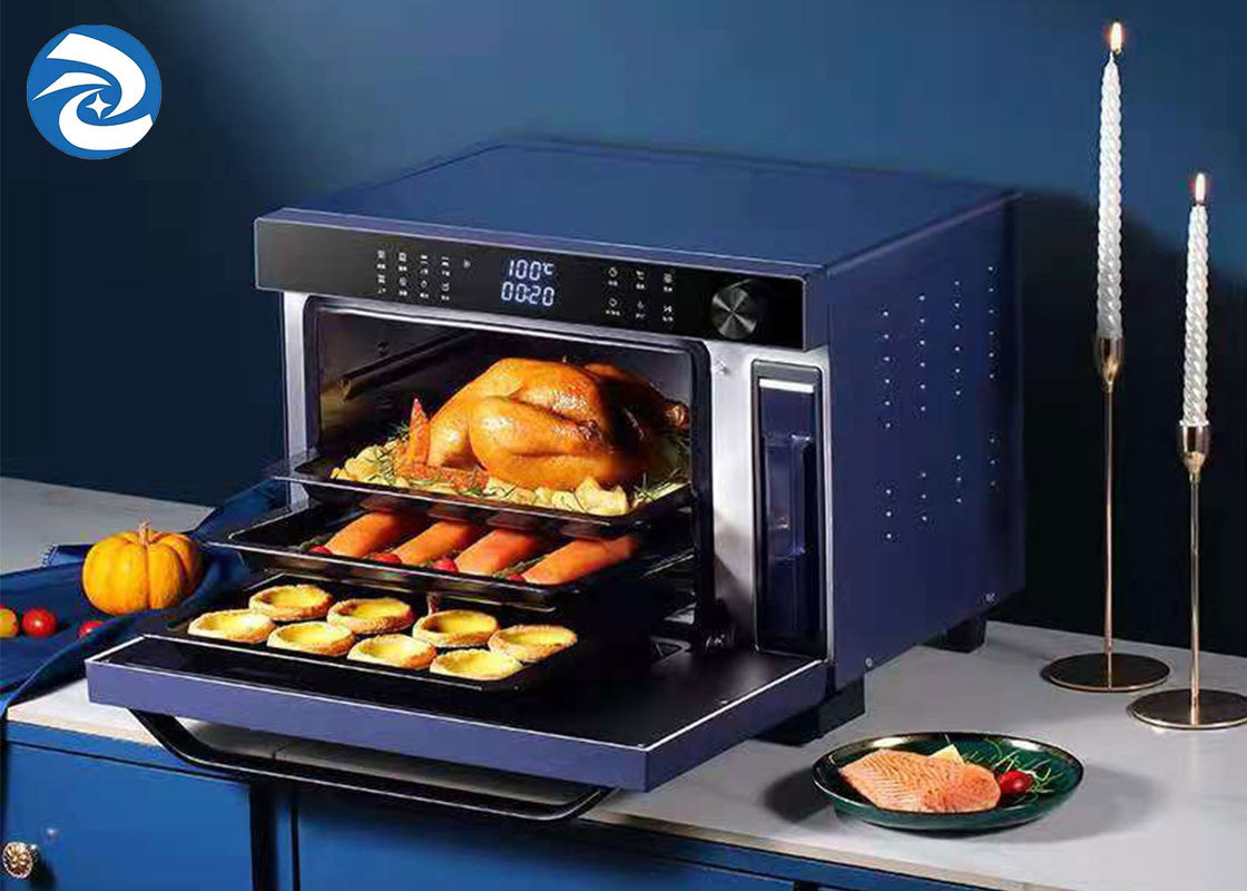 เตาอบเครื่องปิ้งขนมปังและเครื่องปิ้งขนมปังอัตโนมัติขนาด 32 ลิตร 2100W Air Frying