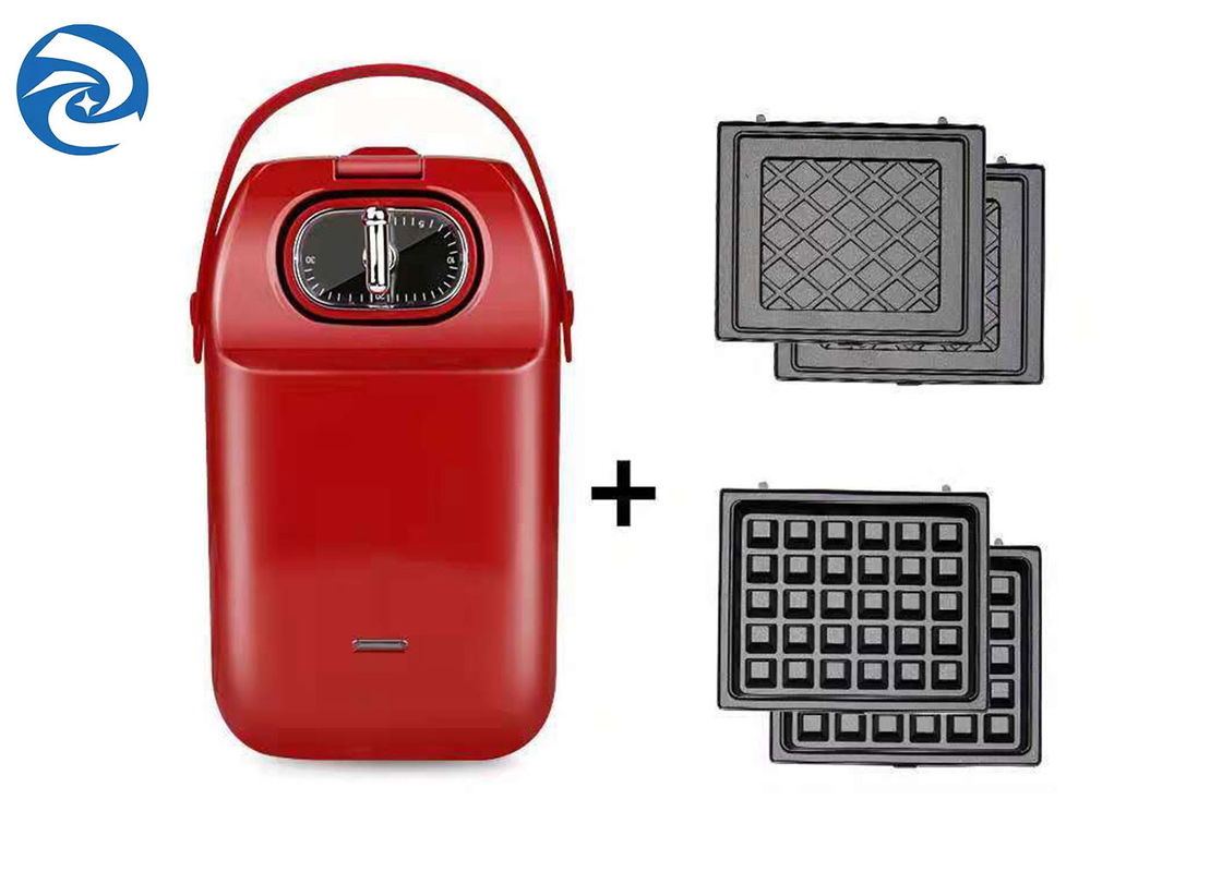 เครื่องทำแซนวิชมัลติฟังก์ชั่นขนาดเล็ก 650W อาหารเช้า 220V