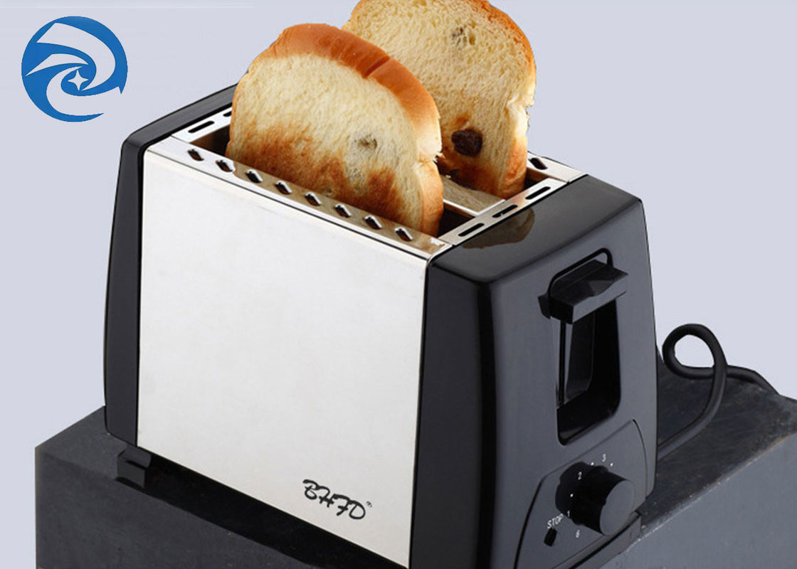 เครื่องปิ้งขนมปัง 220V 750W 2 ชิ้น Stainless Steel 6 Speed
