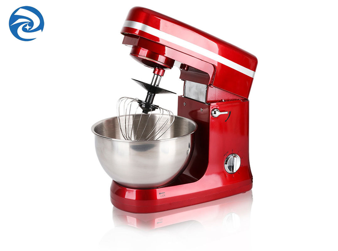 เครื่องผสมอาหารแบบตั้งพื้นสีเงิน 1000W 5 Quart Stainless Steel 5 Liter