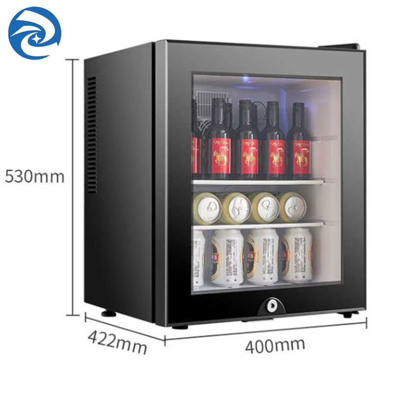 สีดำ 55W 40L Home ตู้เย็นขนาดเล็ก 220V 1.4 ลูกบาศก์ฟุต