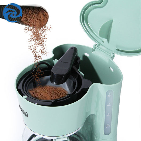 เครื่องชงกาแฟอเมริกันโฮมขนาดเล็กสีเขียว 25oz 600W 750ml