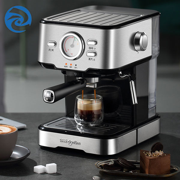 เครื่องชงกาแฟบ้านอิตาลี 220V พร้อมที่ตีฟองนม สีดำ