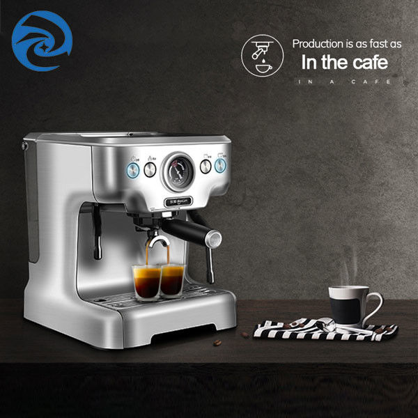 เครื่องชงกาแฟเอสเพรสโซ่สแตนเลสขนาดเล็ก 2.7L 1250W