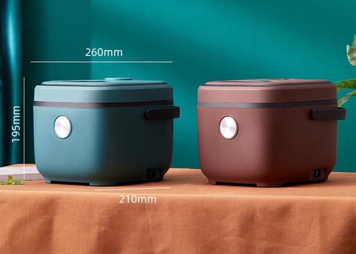 หม้อหุงข้าวอเนกประสงค์ 2.5 ลิตร 2.6qt 26x21x19.5cm 2 ถึง 3 คน ประเภทไมโครคอมพิวเตอร์