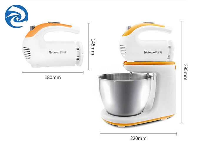 เครื่องตีมือถือไฟฟ้าตั้งโต๊ะ, 300W 3L Dough Hand Mixer 3.2qt