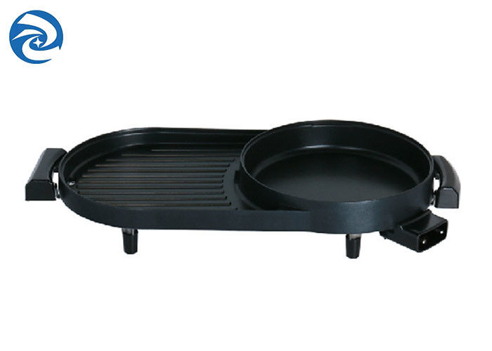 เตาย่างไฟฟ้าแบบไม่ติด Griddles Skillets 1350W ปลอดควัน