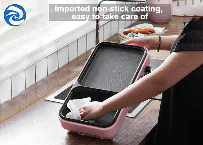 1700W เตาย่างไฟฟ้า Griddles Skillets 420x230x100mm