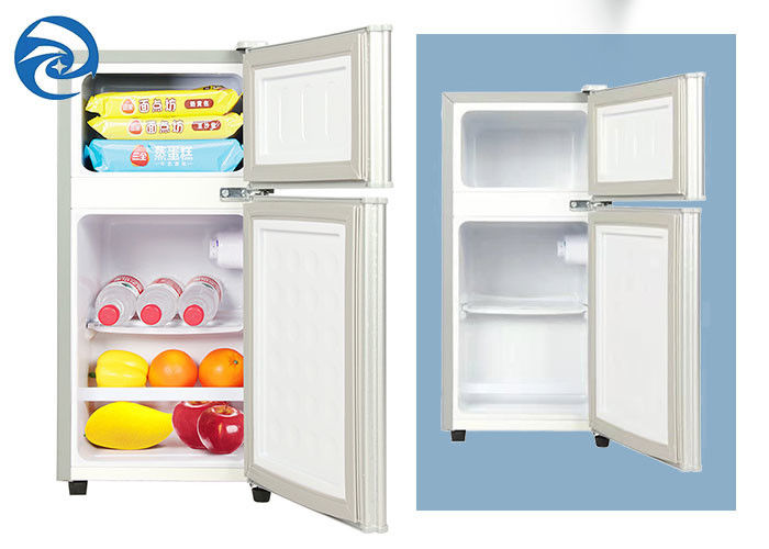 Double Door Level 1 Retro Mini ตู้เย็น 220V Direct Cooling