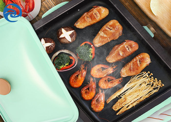 เตาไฟฟ้าในครัวเรือน Griddles Skillets 220V หม้อปรุงอาหารมัลติฟังก์ชั่น 1200W
